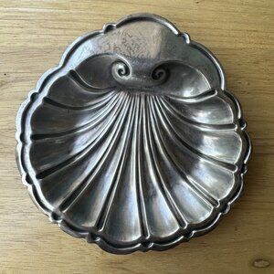 VTG Shreve Crump & Low Co. 925 Sterling Silver Clam Shell Dish Heavy 101.0 Grams